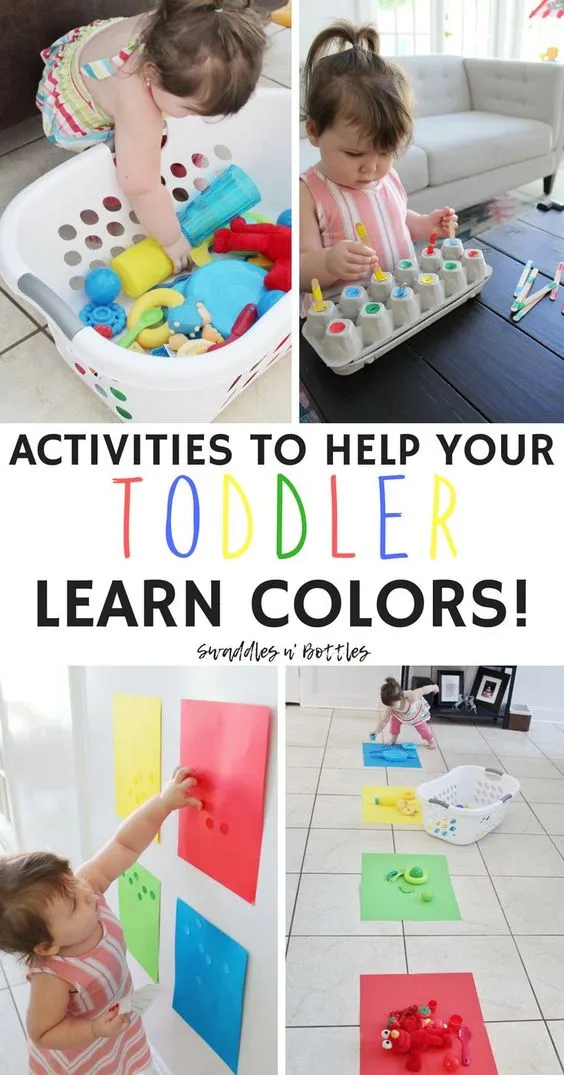 Manualidad para niños de 2 a 3 años - Aprender los colores 
